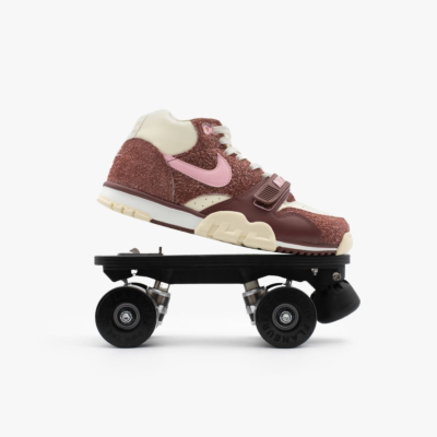 DETACHABLE ROLLER SKATES NIKE AIR TRAINER - BROWN BEIGE