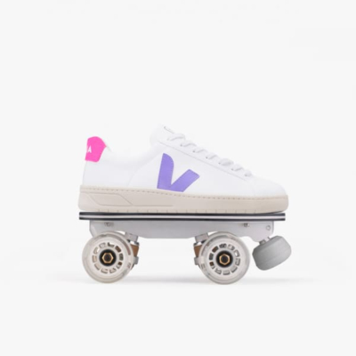 DETACHABLE ROLLER SKATES VEJA URCA CWL - WHITE LAVENDER