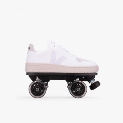 DETACHABLE ROLLER SKATES VEJA V-10 CWL - BLANC NATURAL 