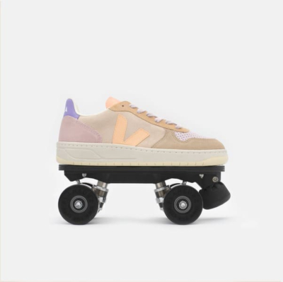 DETACHABLE ROLLER SKATES VEJA V-10 - MULTICO PEACH