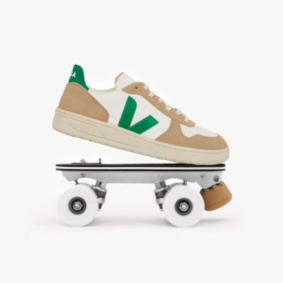 ROLLERS DéTACHABLES VEJA V-10 - BLANC EMERAUDE 