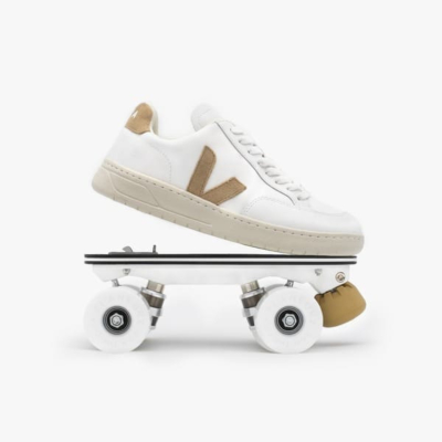 DETACHABLE ROLLER SKATES VEJA V-12 - WHITE DUNE