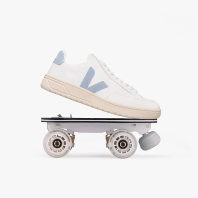 DETACHABLE ROLLER SKATES VEJA V-12 - WHITE STEEL