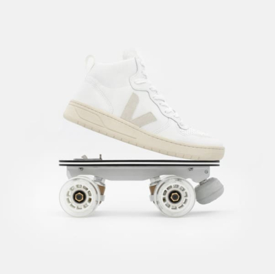 DETACHABLE ROLLER SKATES VEJA V-15 - BLANC NATURAL