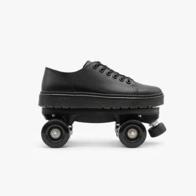 DETACHABLE ROLLER SKATES DR MARTENS DANTE LEATHER BLACK