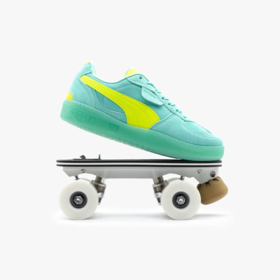 DETACHABLE ROLLER SKATES PUMA PALERMO LOW - TURQUOISE LIME